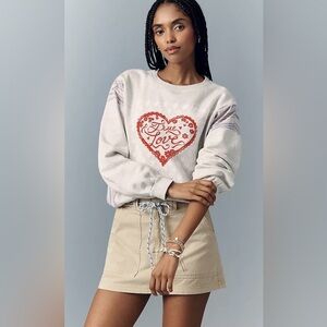 Maeve Be True Long-Sleeve Crew-Neck Sweater, MED NWT